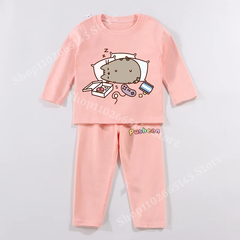 Pusheen Pajamas Winter Kids Set