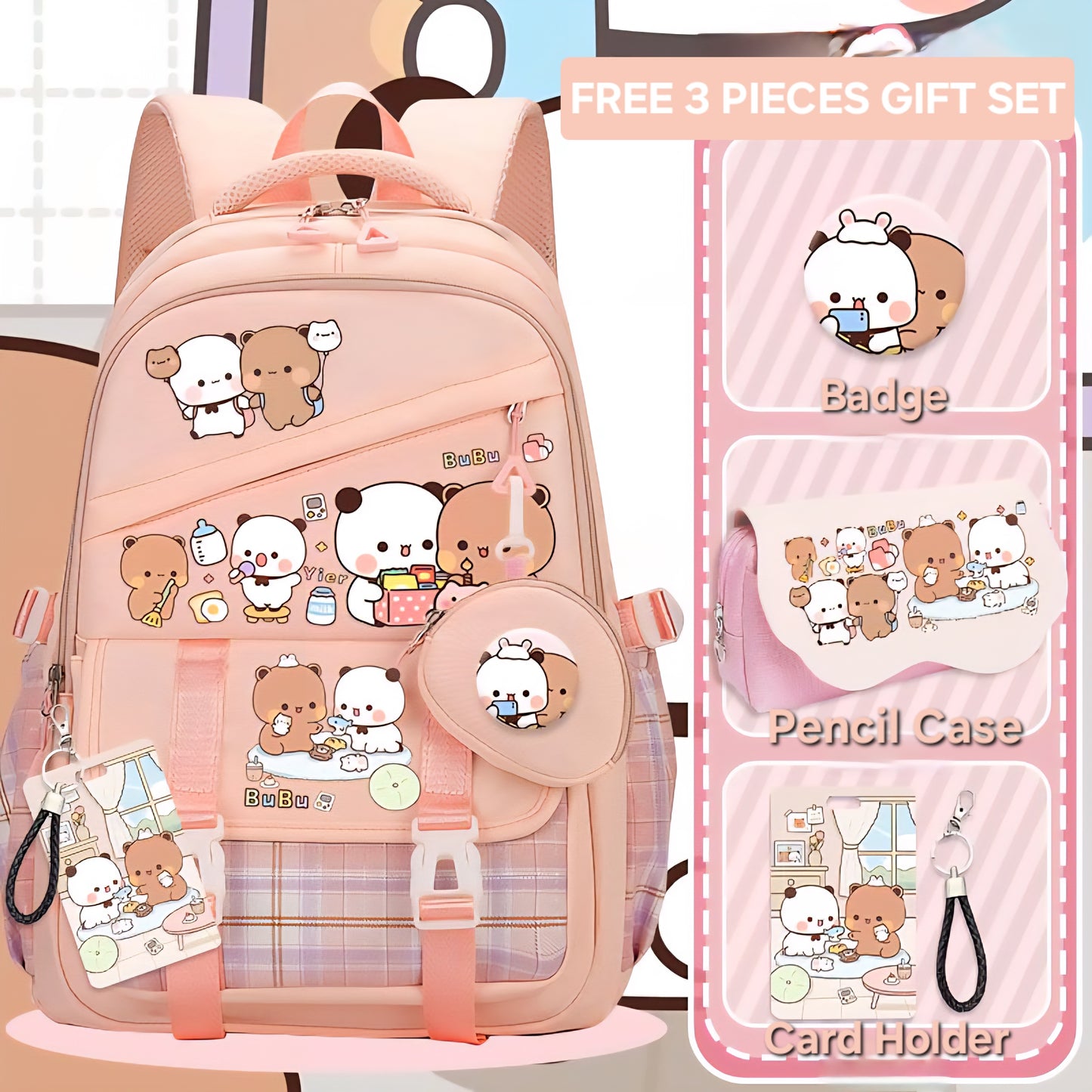 Dudu Bubu School Bag + Free Set