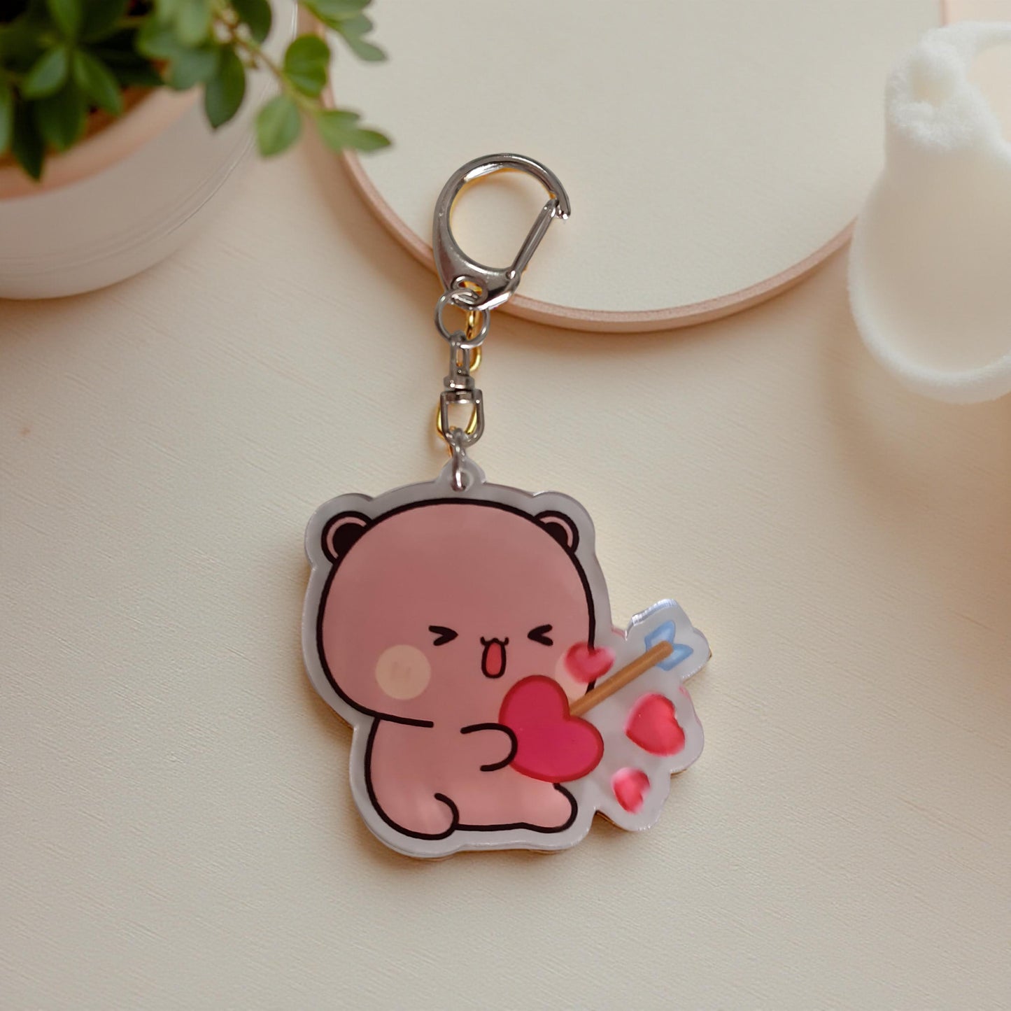 Dudu Bubu - Peach Goma KeyRing