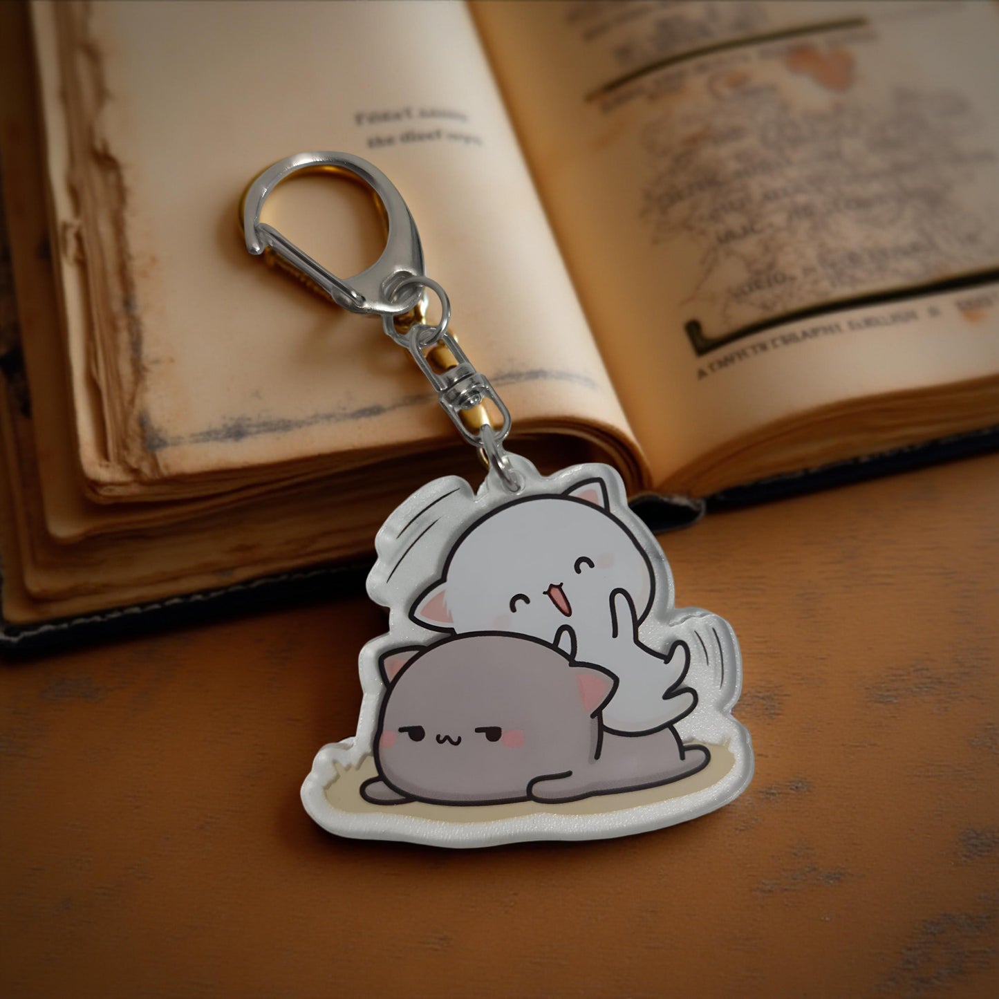 Dudu Bubu - Peach Goma KeyRing