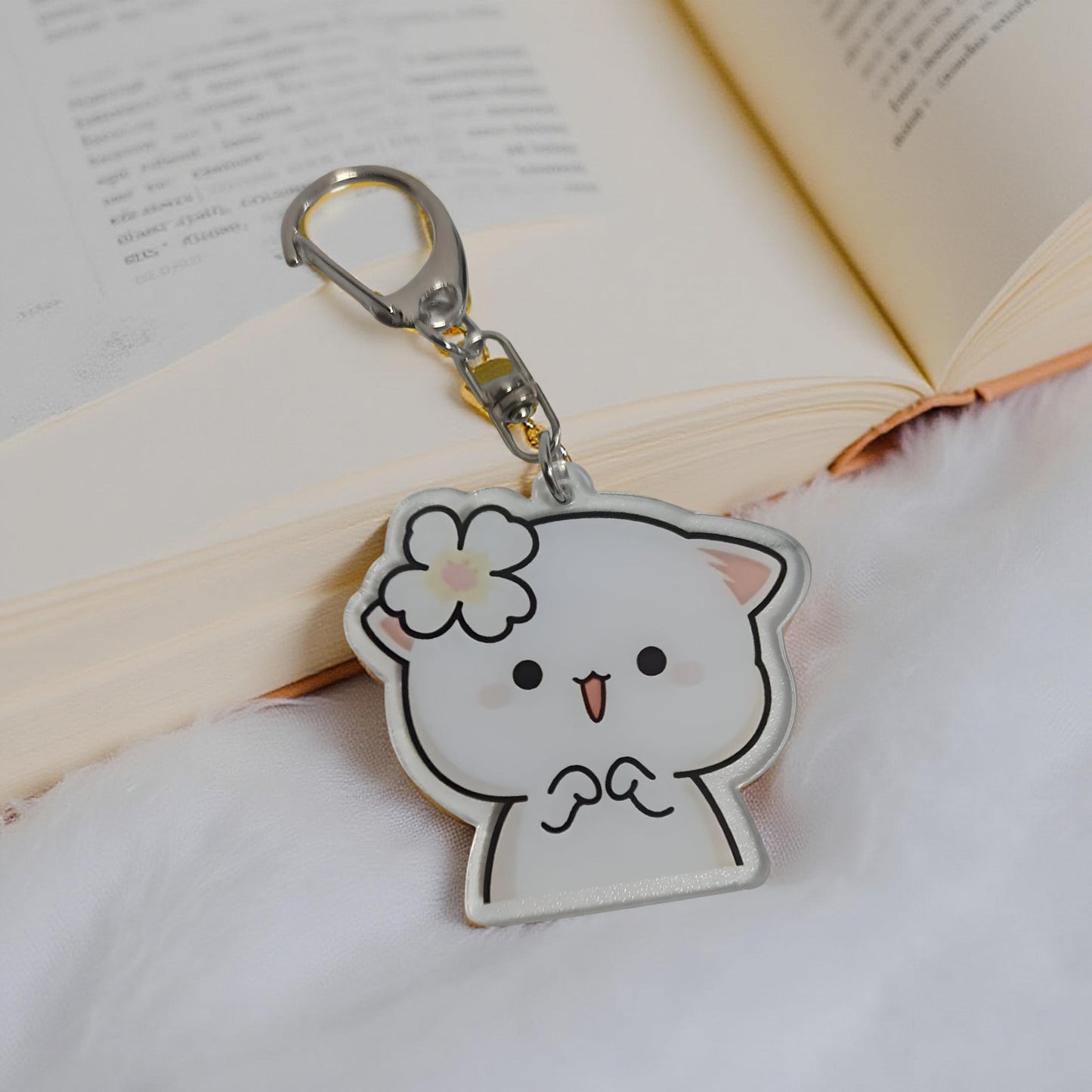 Dudu Bubu - Peach Goma KeyRing