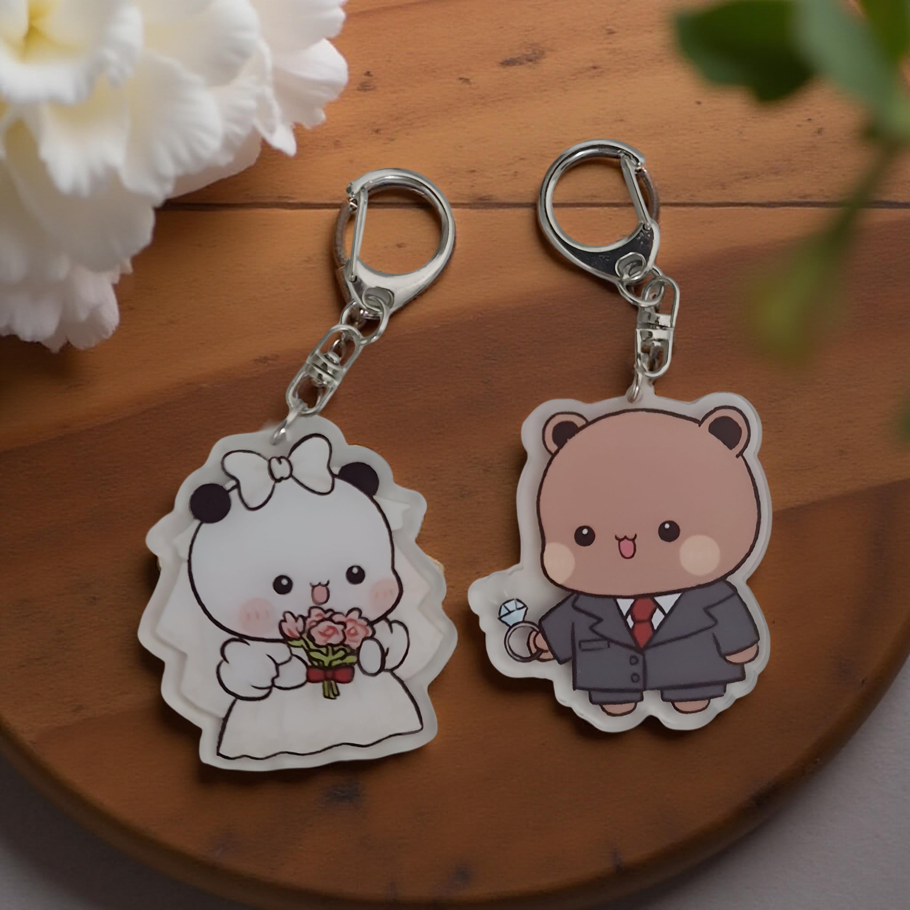 Dudu Bubu - Peach Goma KeyRing