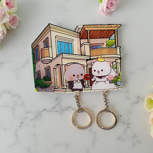 Peach Goma House KeyHolders